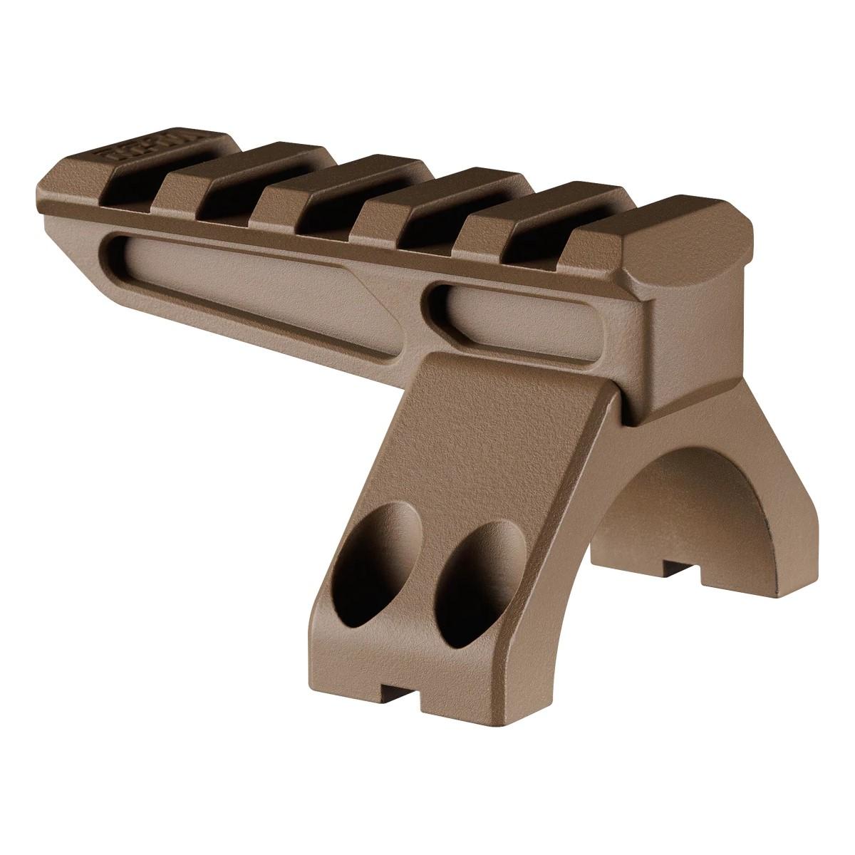 Tan metal Picatinny rail riser mount
