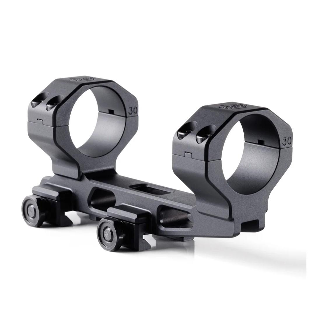 Dual 30mm rifle scope mount on rail