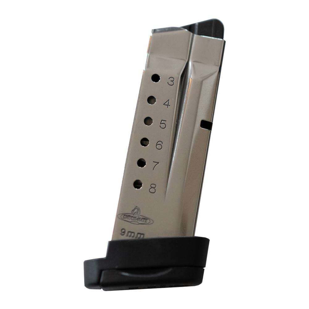 9mm handgun magazine with numbered witness holes