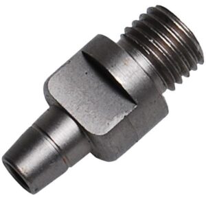 Metal threaded hose barb fitting connector
