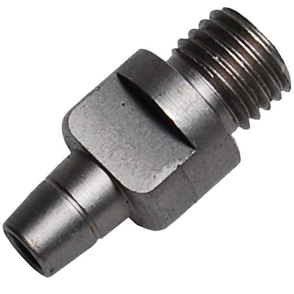 Metal threaded hose barb fitting connector