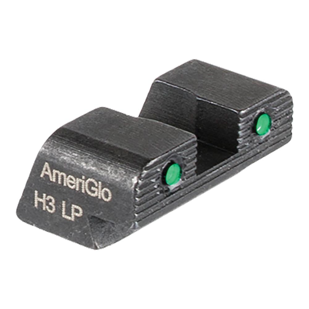 AmeriGlo H3 LP handgun rear sight with green dots