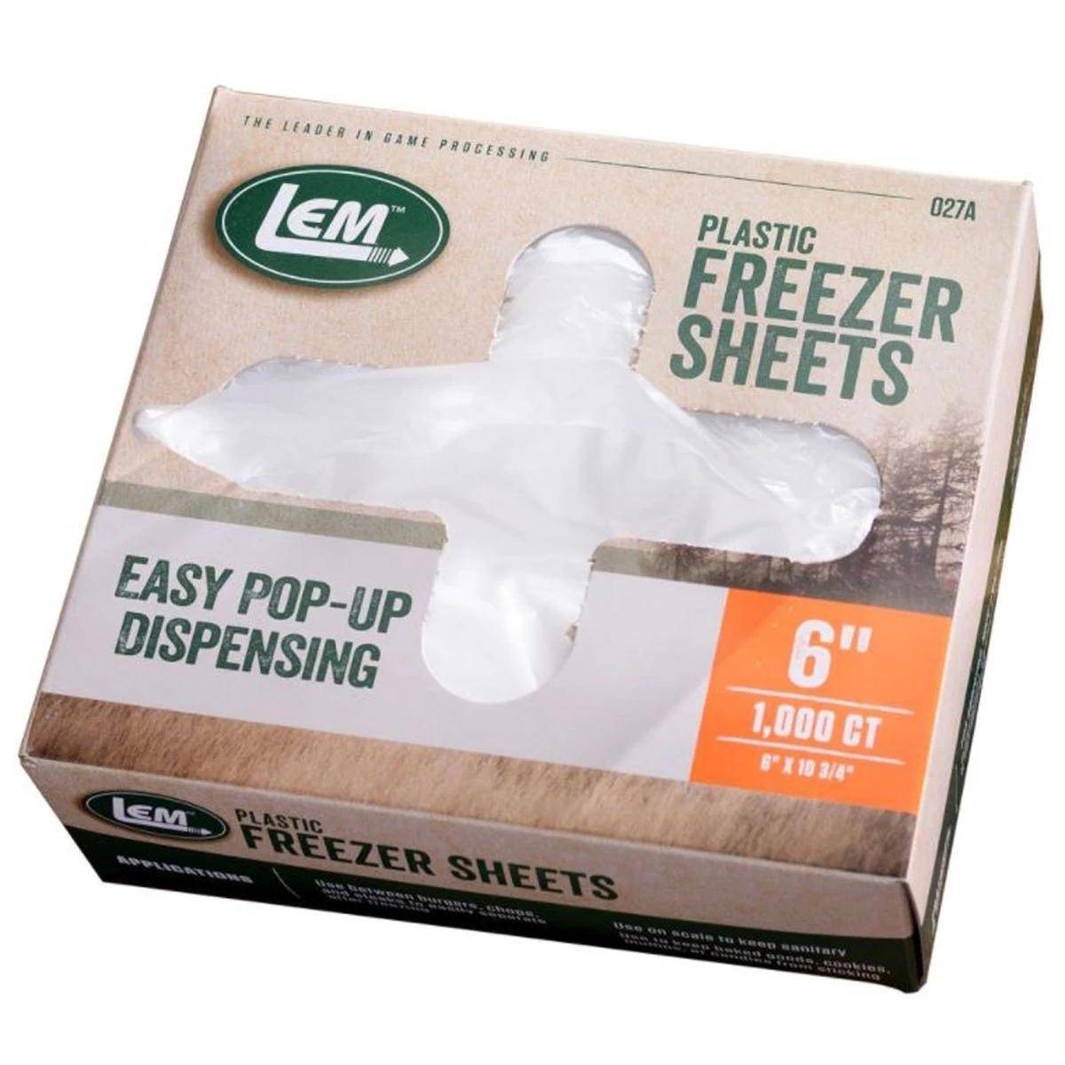 Box of LEM plastic freezer sheets
