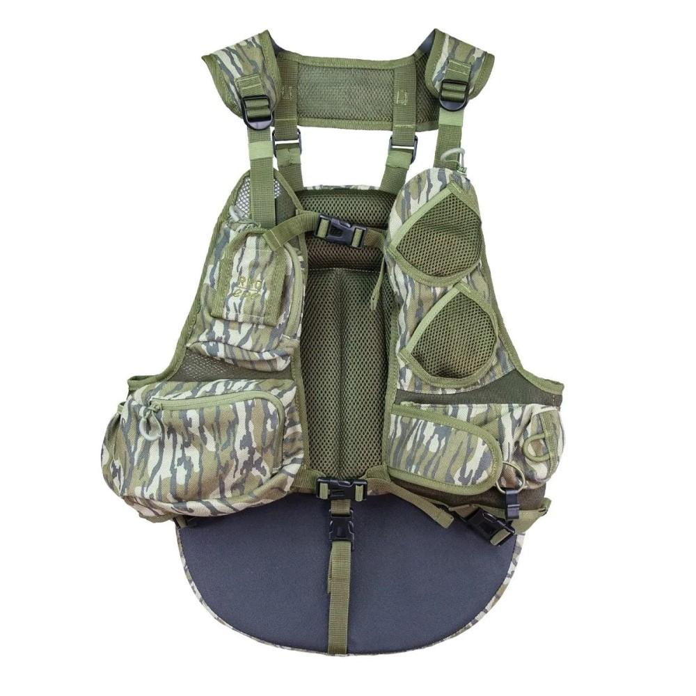 Camouflage fishing vest with multiple pockets