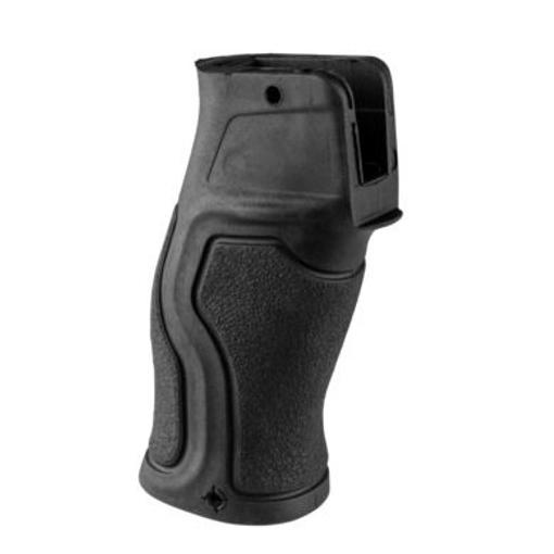 Black textured pistol grip handle