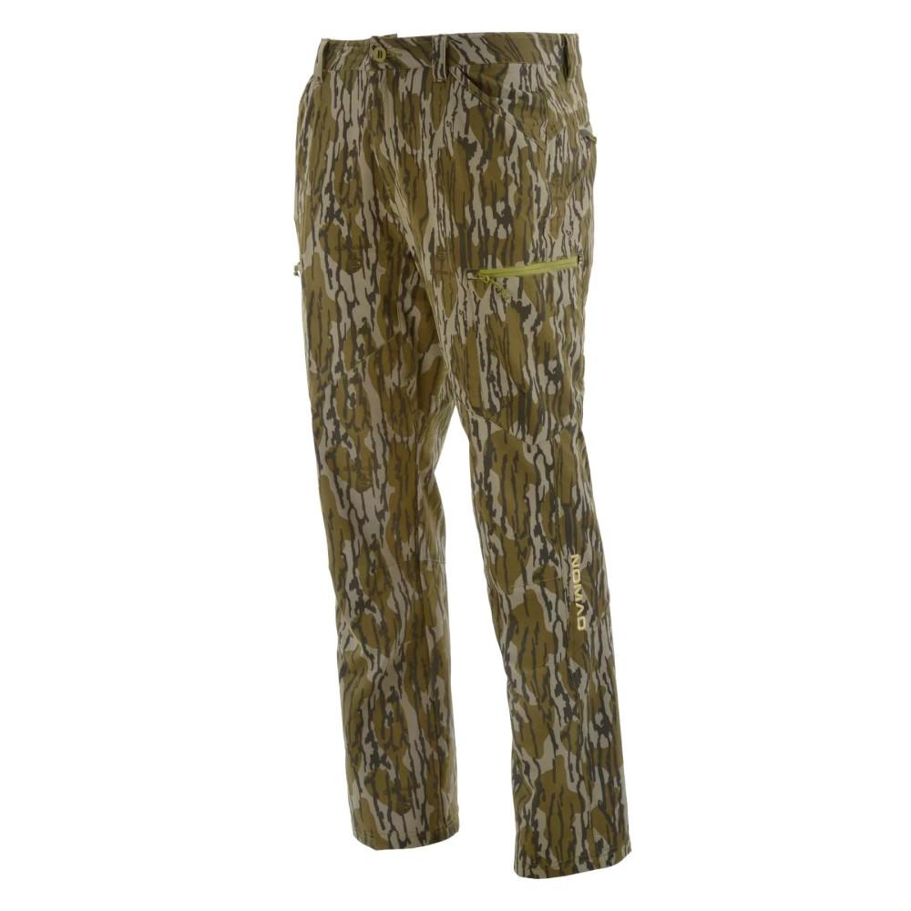 Camouflage outdoor pants with zippered thigh pocket