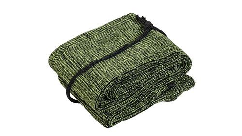 Folded green woven strap with black buckle