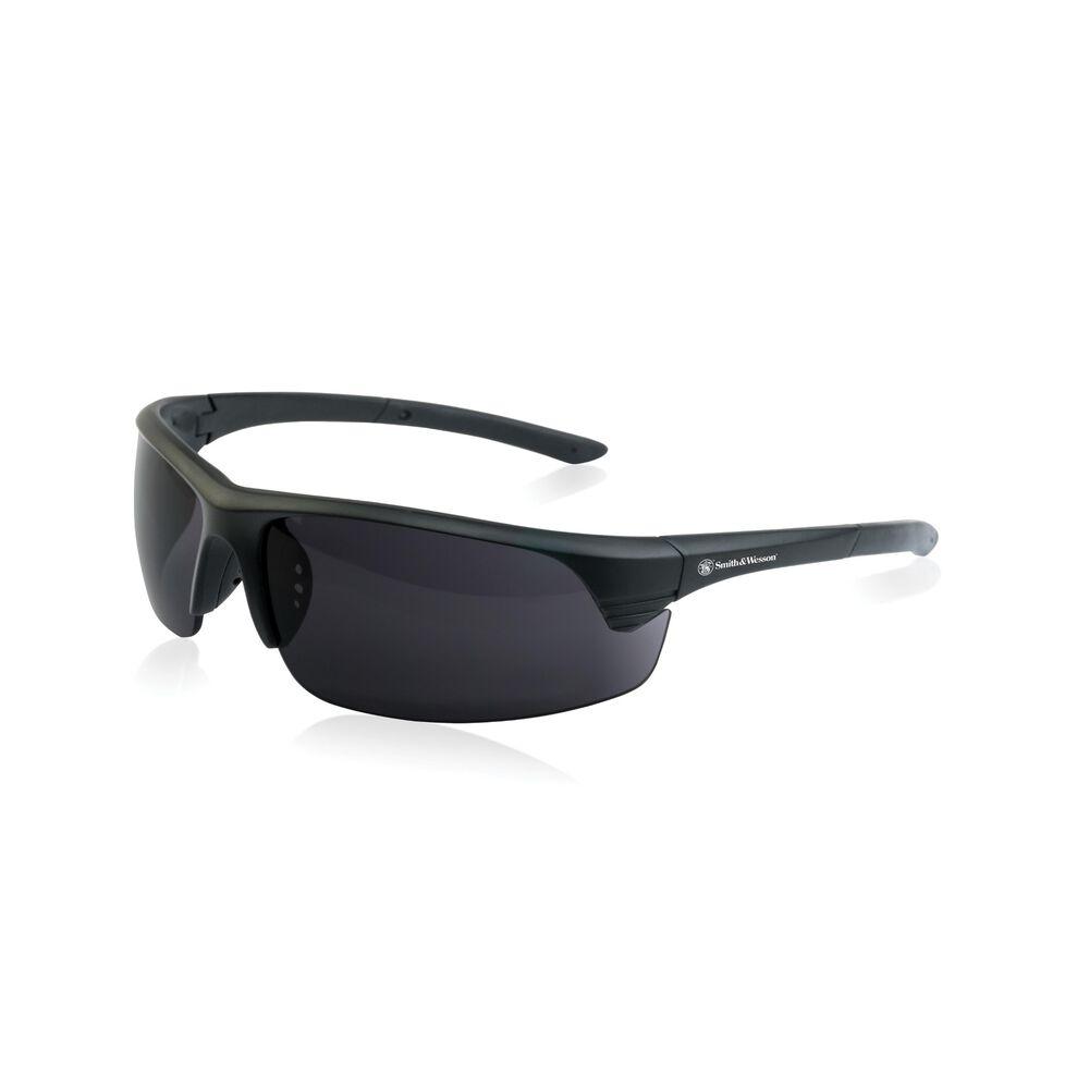 Black wraparound sports sunglasses with dark tinted lenses