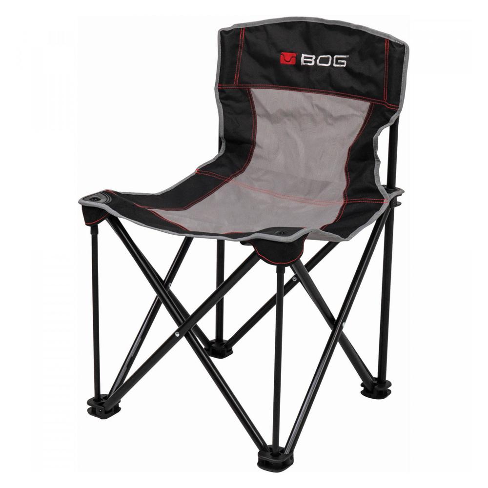 Black and gray folding camping chair