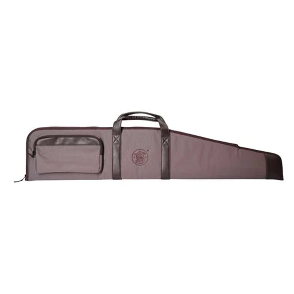 Brown soft rifle case with handles and pocket