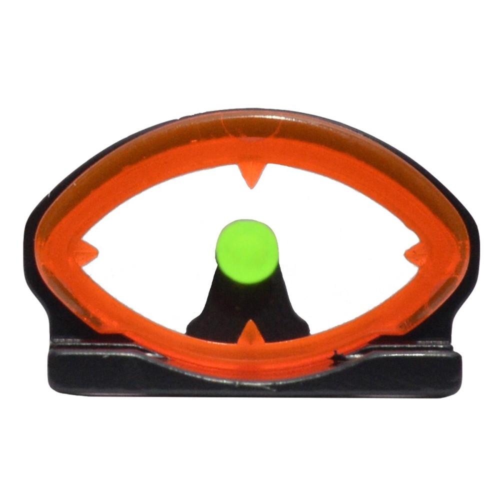 Fiber optic gun sight with orange ring