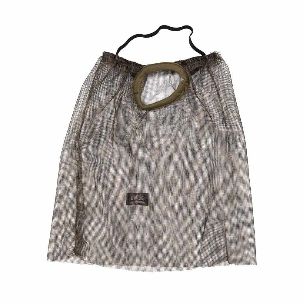 Mesh mosquito head net with drawstring closure