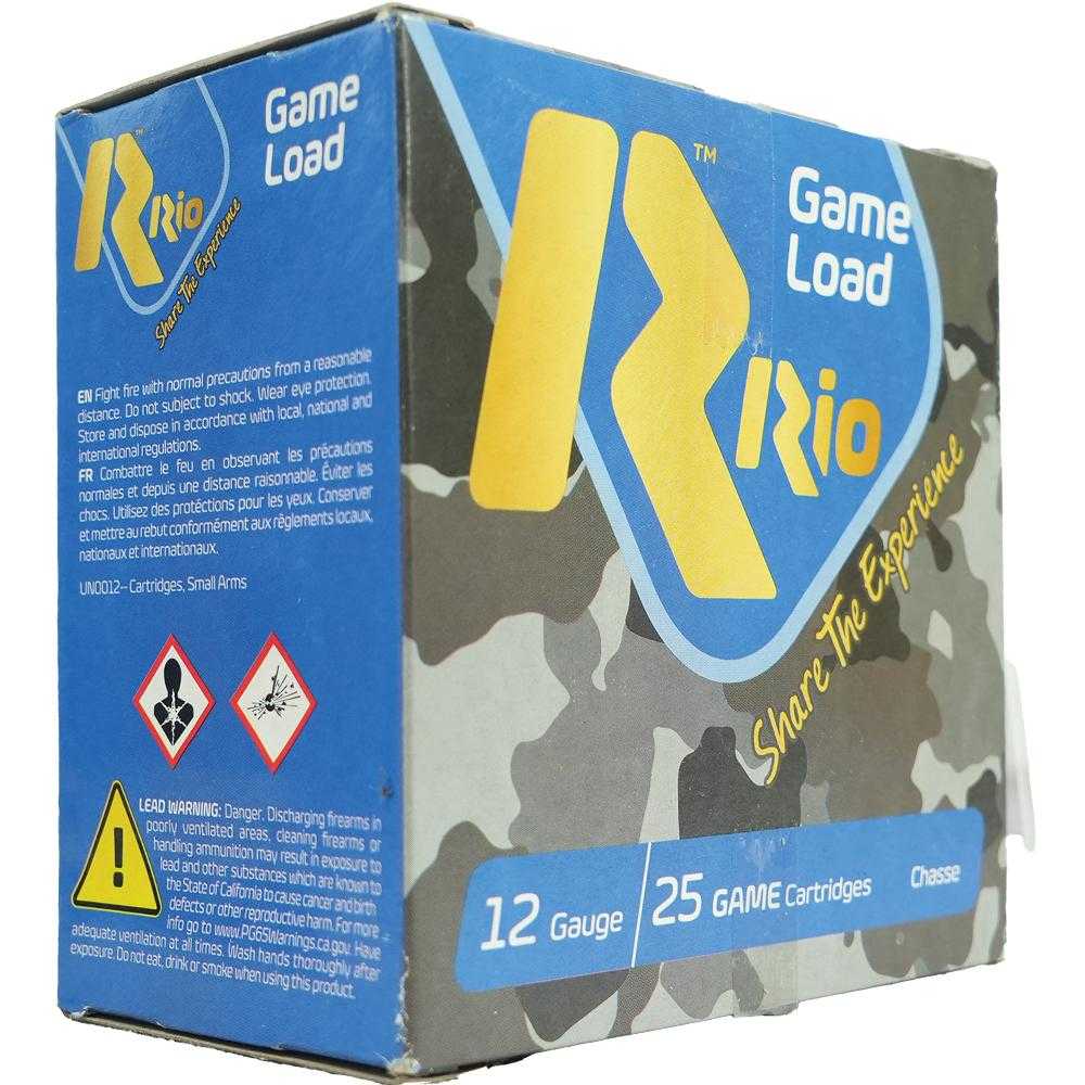 Rio Game Load 12-gauge shotgun ammunition box