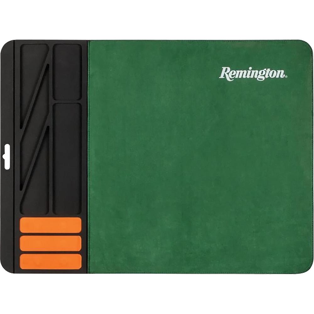 Remington green gun cleaning mat with compartments