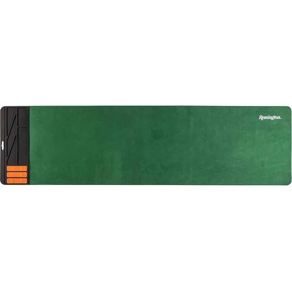 Green Remington gun cleaning mat with black end