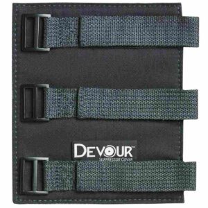 Devour suppressor cover with adjustable strap buckles