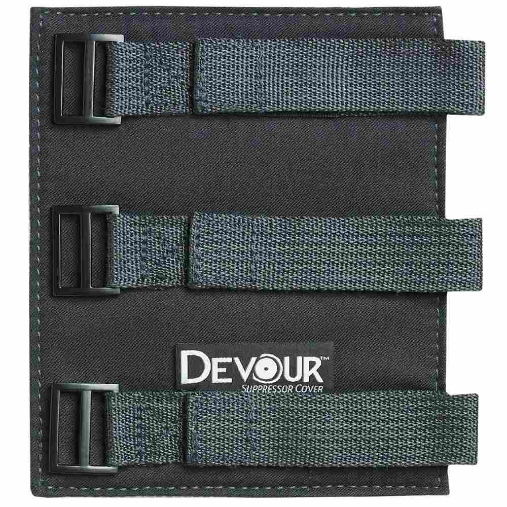 Devour suppressor cover with adjustable strap buckles