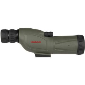 Green Tasco spotting scope on white background