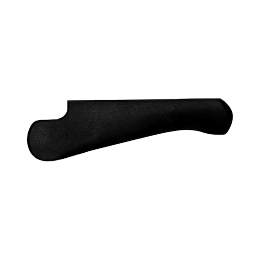 Black dog bone silhouette on white background