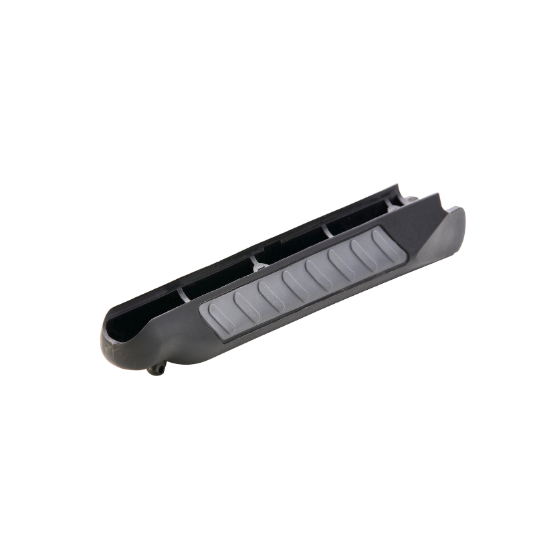 Black plastic automotive interior trim handle piece