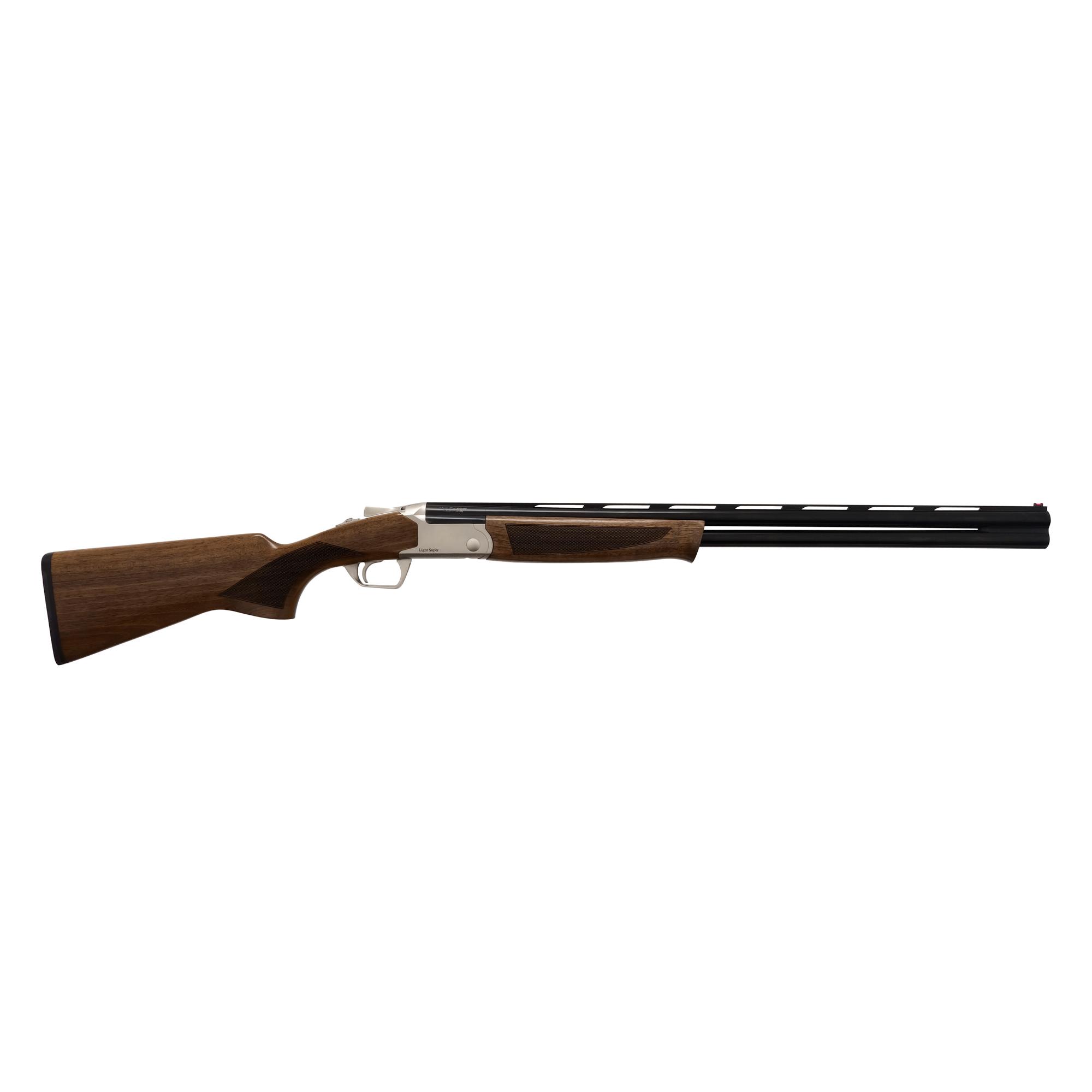 Wood-stock shotgun isolated on white background