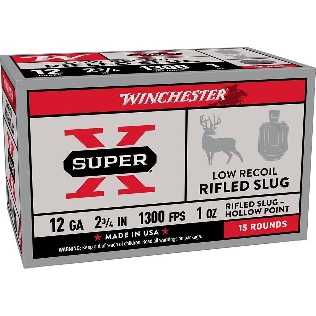 Winchester Super-X 12 gauge slug ammunition box