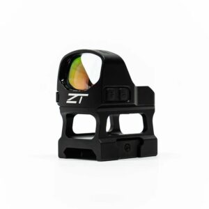 Compact red dot sight optic with reflective lens