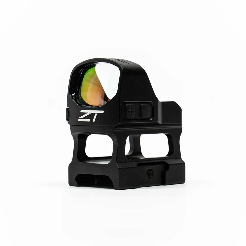 Compact red dot sight optic with reflective lens