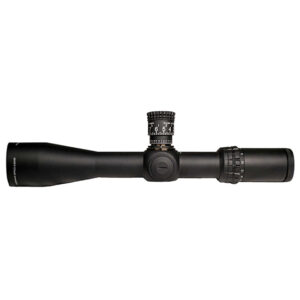 Black rifle scope isolated on white background