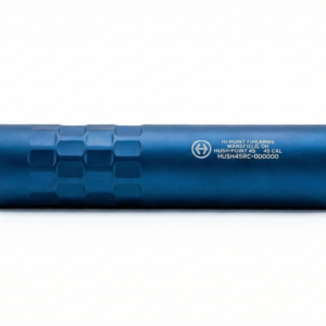 Blue Hi-Point .45 caliber firearm suppressor