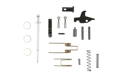 Assorted metal mechanical parts and springs layout