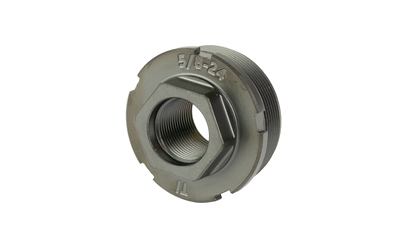 Metal threaded locknut with notched outer edge