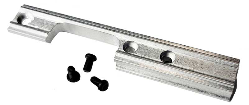 Metal mounting bracket with three screws
