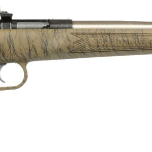 Bolt-action rifle with wooden stock