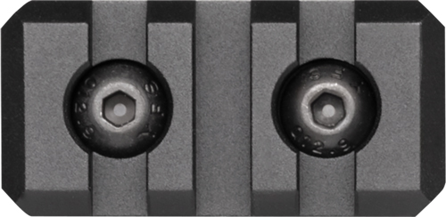 Close-up of two hex screws on metal surface