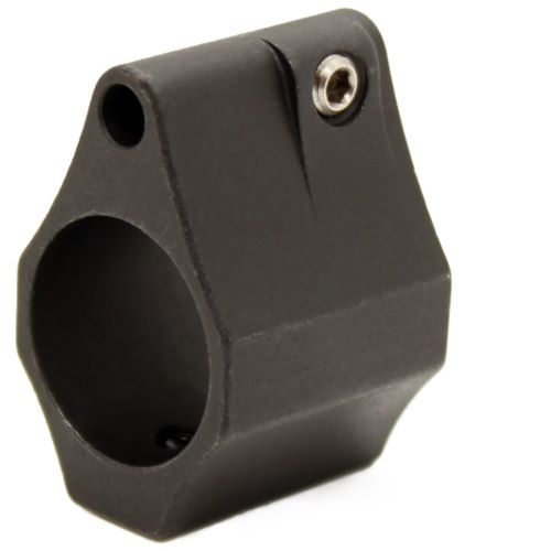Black metal barrel clamp with set screw