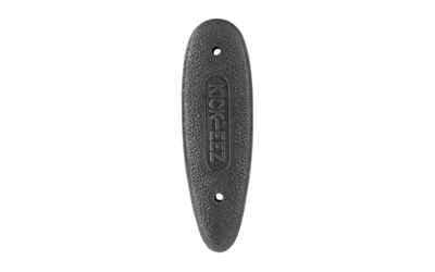 Black textured oval recoil pad with screw holes
