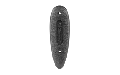 Black rubber rifle recoil pad