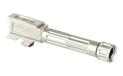 Silver handgun barrel with engraved CANIK logo