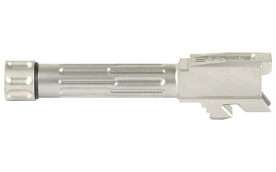 Silver pistol barrel and slide component