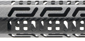Carbon fiber rifle handguard with M-LOK slots