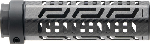 Carbon fiber rifle handguard with M-LOK slots