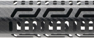Carbon fiber rifle handguard with M-LOK slots