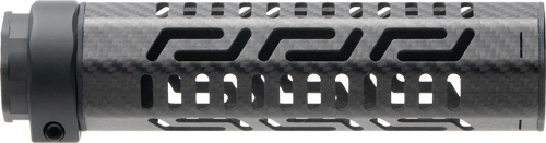 Carbon fiber ventilated firearm handguard close-up