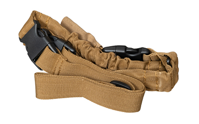 Tan tactical nylon belt with black buckle