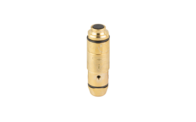 Brass cylindrical laser bore sight cartridge