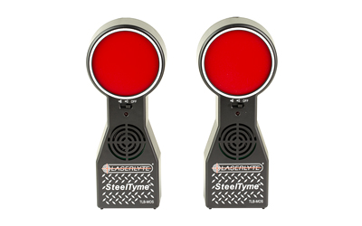 Two handheld red LED safety signal lights