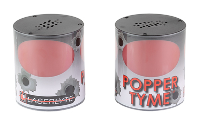 Two cylindrical Popper Tyme electronic target devices