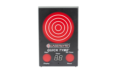 LaserLyte Quick Tyme target timer with red bullseye lights
