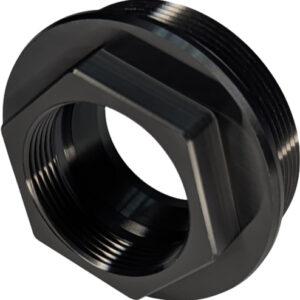 Black threaded hex bushing plumbing adapter
